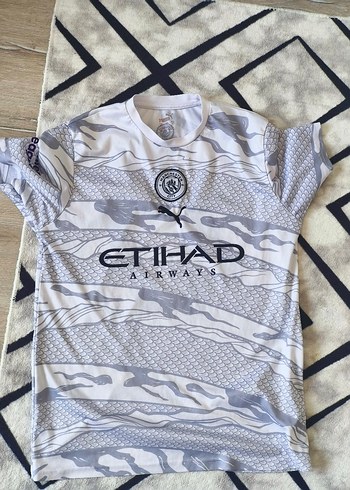 Puma Manchester City Beyaz Camo Futbol Formasi