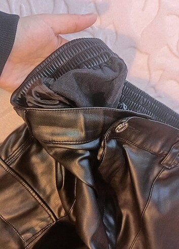 BERSHKA DERİ PANTOLON M BEDEN - Görsel 6