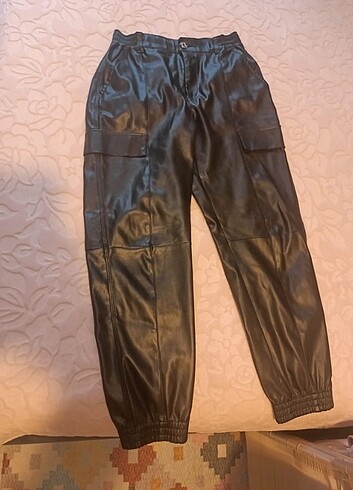 BERSHKA DERİ PANTOLON M BEDEN - Görsel 8