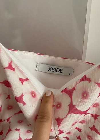 LCW Pembe Desenli Kısa Bluz crop - Görsel 6