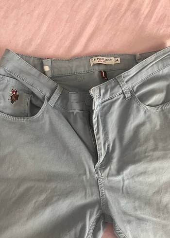 U.S Polo Assn. Acik Mavi Pamuklu Pantolon