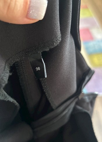 s Beden Düğmeli Siyah Kadın Uzun Tulum