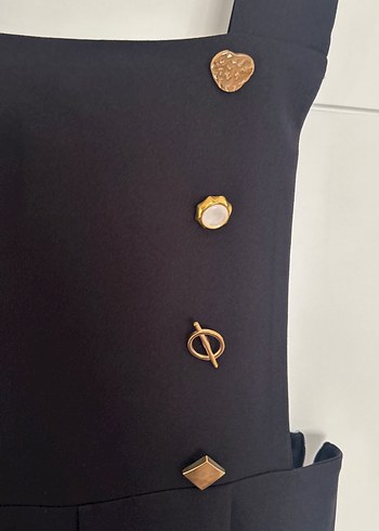 Trendyol & Milla Düğmeli Siyah Kadın Uzun Tulum