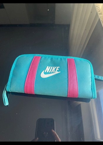 Nike Turkuaz Pembe Fermuarli Cuzdan