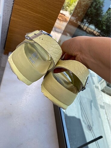 38 Beden sarı Renk Birkenstock Kadın Sandalet