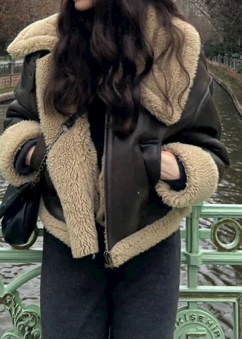Zara Kurklu Mont S Seden