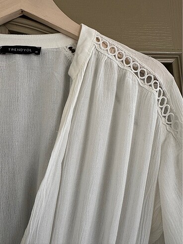Trendyol milla beyaz plaj elbisesi pareo - Görsel 6