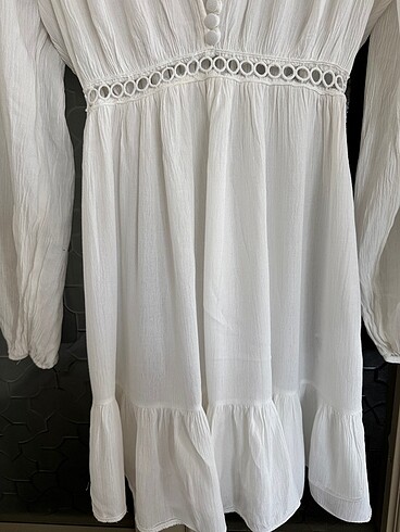Trendyol milla beyaz plaj elbisesi pareo - Görsel 7