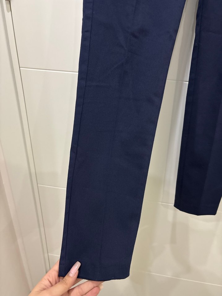 Lacivert Kadın Kumaş Pantolon - Görsel 4