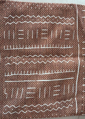 Bordo Nakışlı Bohem kırlent kılıfı seti - Görsel 2