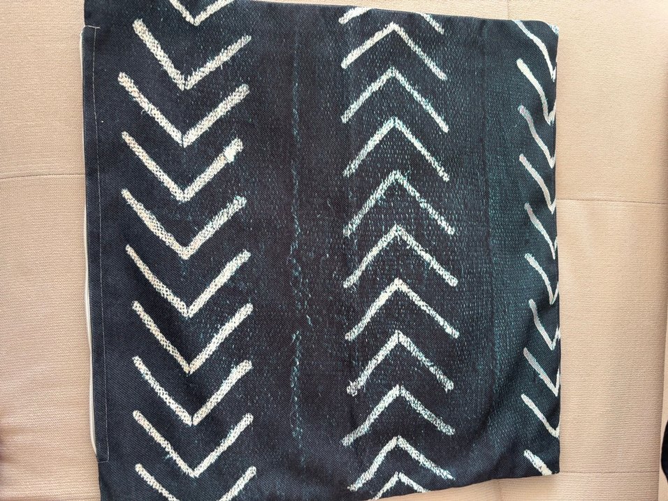 Bordo Nakışlı Bohem kırlent kılıfı seti - Görsel 3