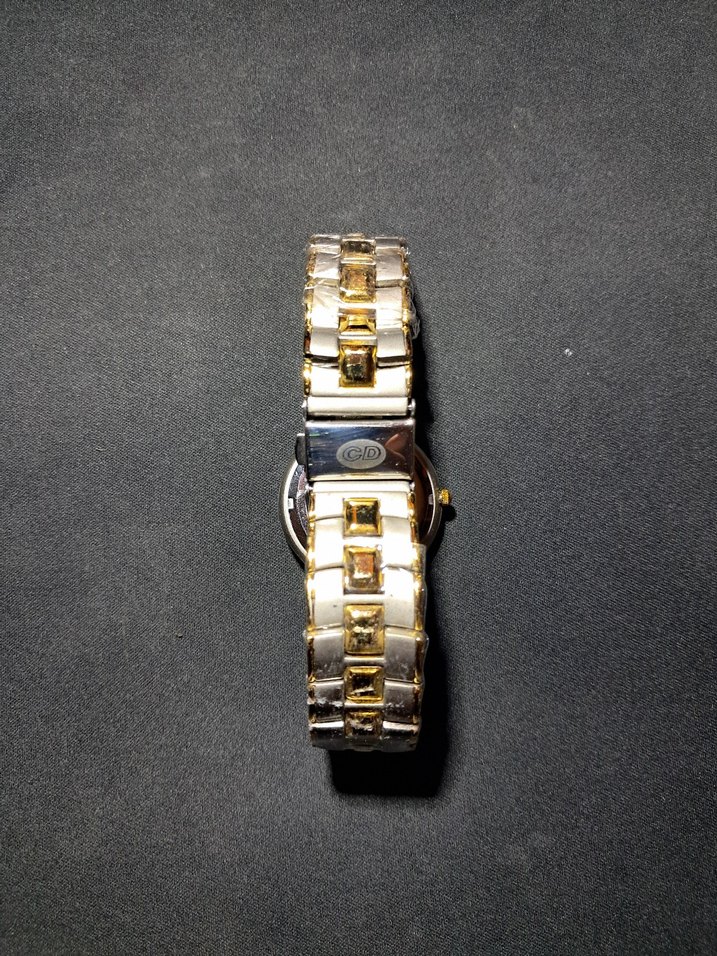 Christian Daniel 24K Altın Kaplama Seramik Vintage Saat — görsel 4/7