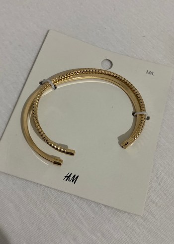 H&M Altin Tonlu İnce Metal Bileklik