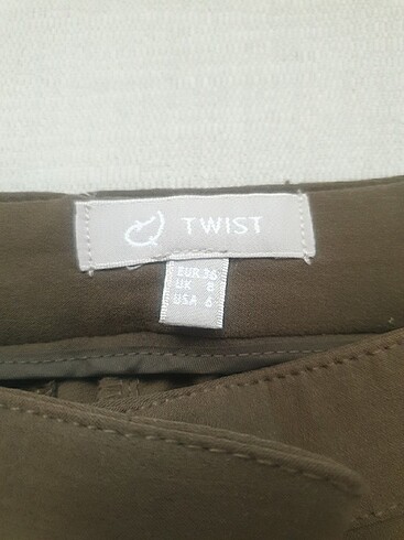 s Beden Twist haki pantolon