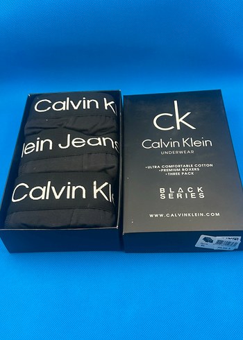 Calvin Klein Siyah 3lu Pamuklu Boxer Seti
