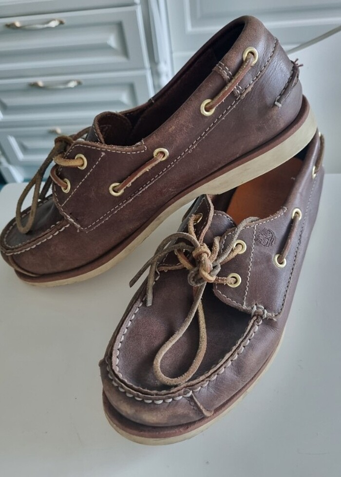 Orjinal hakiki deri Timberland - Görsel 4