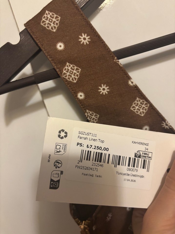 Bohem Farah Linen Bluz — görsel 6/7