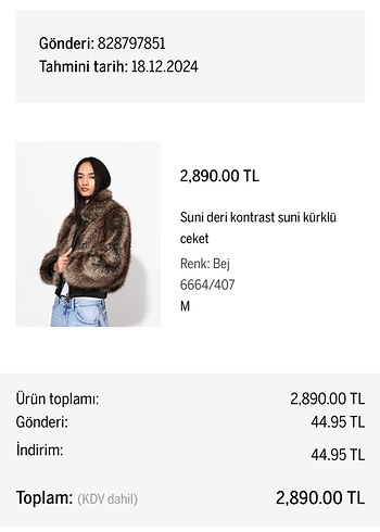 Bershka Bershka suni kürk