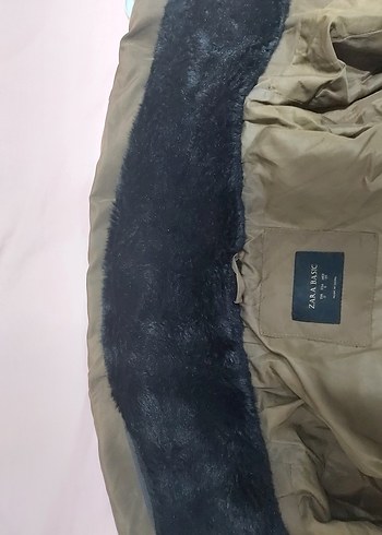 Zara haki Kürklü Kadın Kışlık Mont - Görsel 7