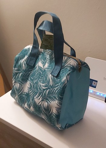 Desenli Yeşil Kadın Çanta - Görsel 4