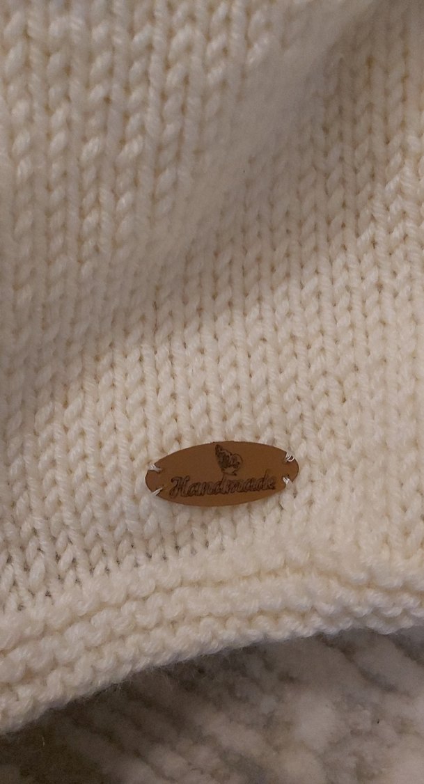 Kız Çocuk Bohem Tarz Örgü Beyaz Hırka - Görsel 4