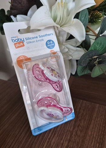Pembe Desenli Bebek Emziği 0-6 ay - Görsel 2