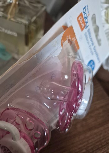 Pembe Desenli Bebek Emziği 0-6 ay - Görsel 3