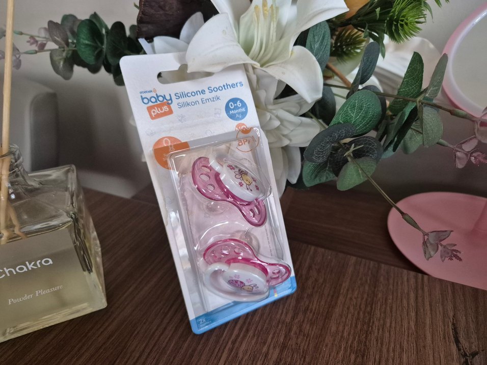 Pembe Desenli Bebek Emziği 0-6 ay - Görsel 2