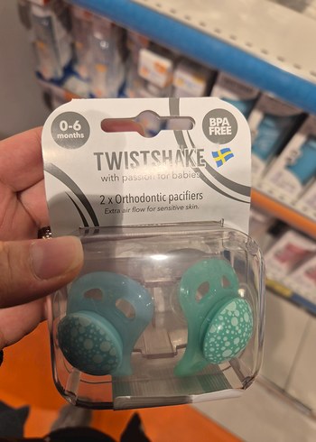 Twistshake Ortodontik Emzik Yeşil 0-6 ay - Görsel 4