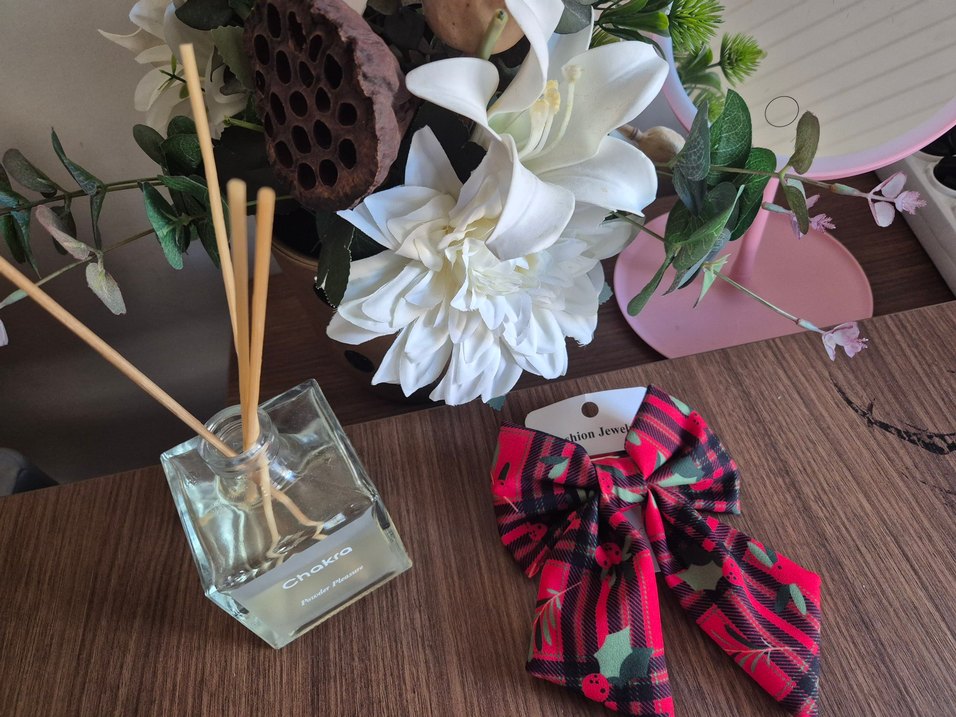 Renkli Ekose Fiyonk Saç Aksesuarı - Görsel 2