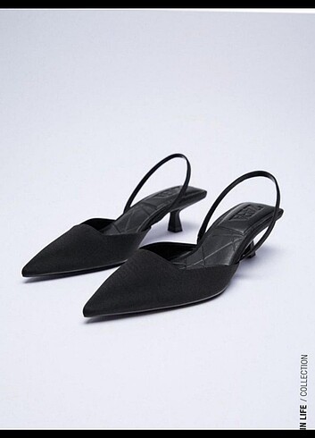 Zara siyah kadın sandalet 