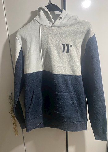 Diğer 11 Kapusonlu Renk Bloklu Sweatshirt