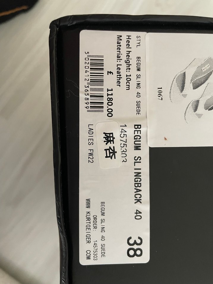 Kurt Geiger Begum Slingback  38  Yeni / Kutusunda - Görsel 5