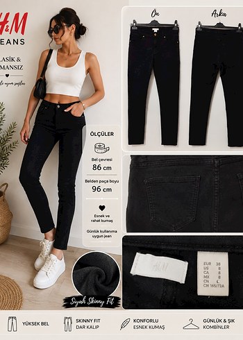 H&M Siyah Skinny Jean