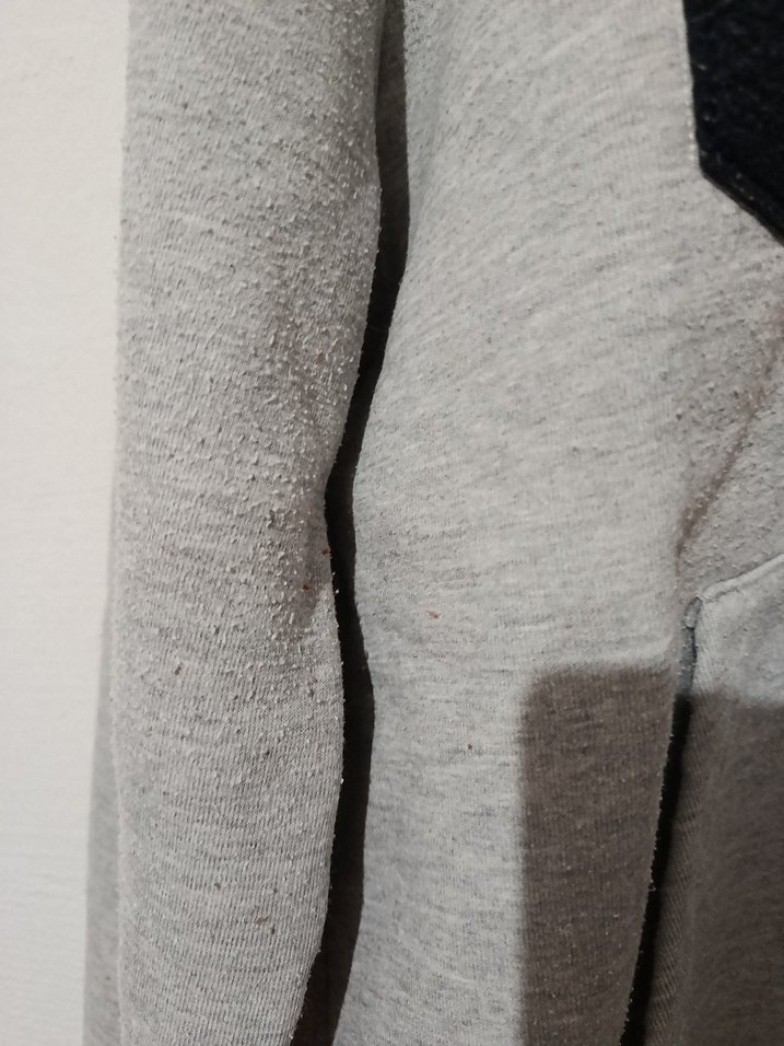 Gri Kapüşonlu Fermuarlı Sweatshirt — görsel 5/8