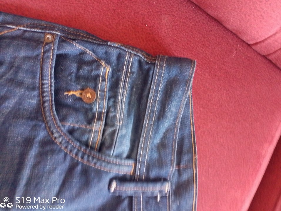 Mavi Yıkamalı Denim Bermuda Şort — görsel 7/7