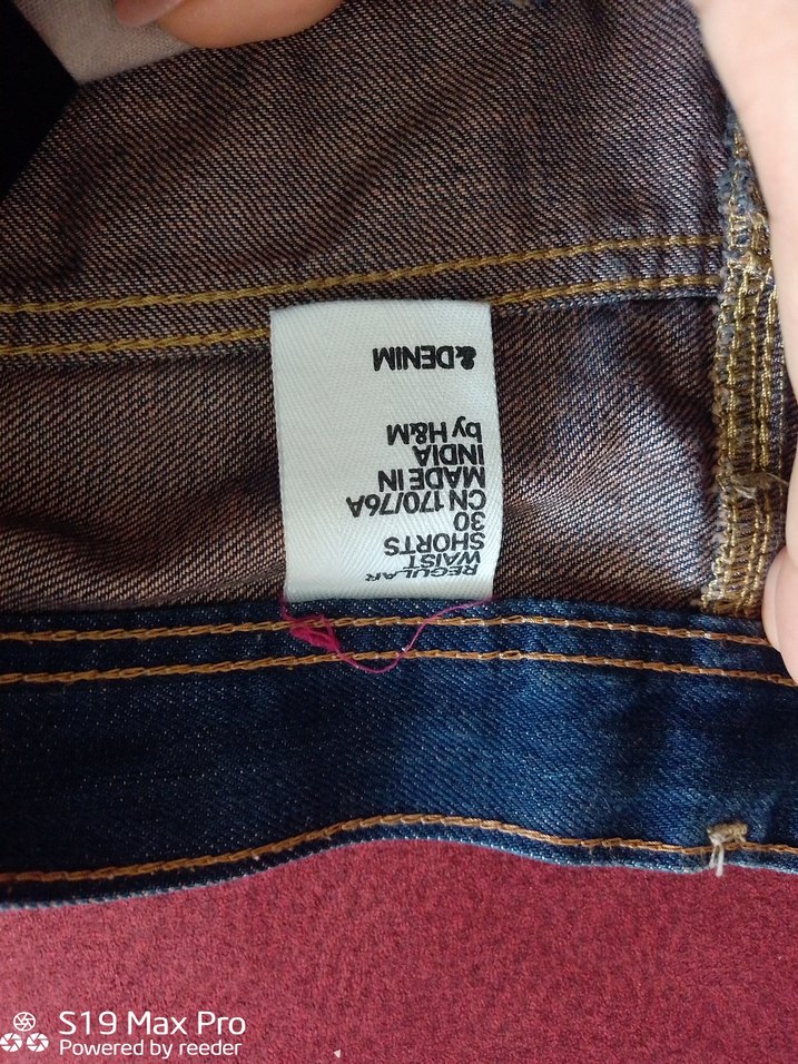 Mavi Yıkamalı Denim Bermuda Şort — görsel 5/7
