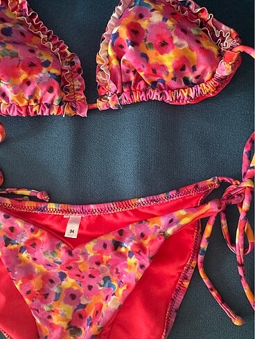 xs Beden pembe Renk Bikini takımı