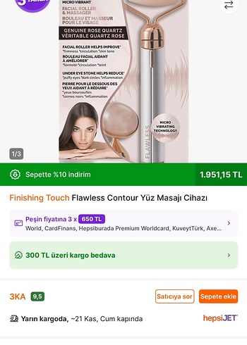 Gerçek Pembe Kuvars Yüz Masaj Aleti - Görsel 2