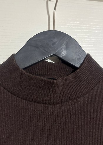 Siyah Uzun Kollu Fitted Midi Triko Elbise - Görsel 3