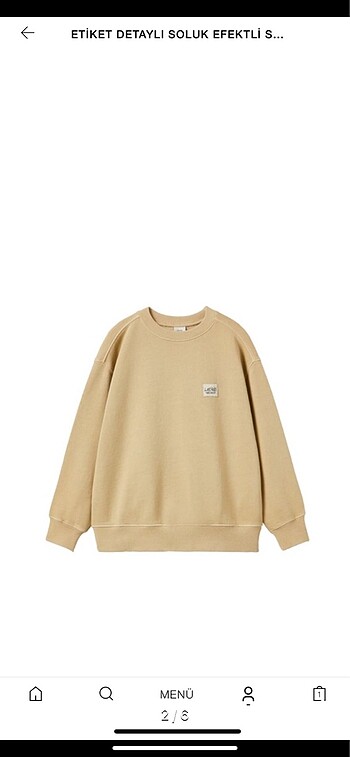 11/12 yaş Zara etiketli sweat