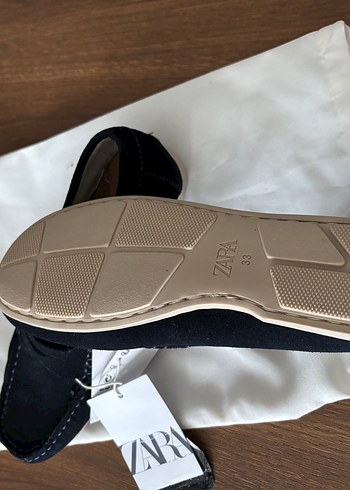 Zara marka Lacivert Süet Erkek Loafer - Görsel 4