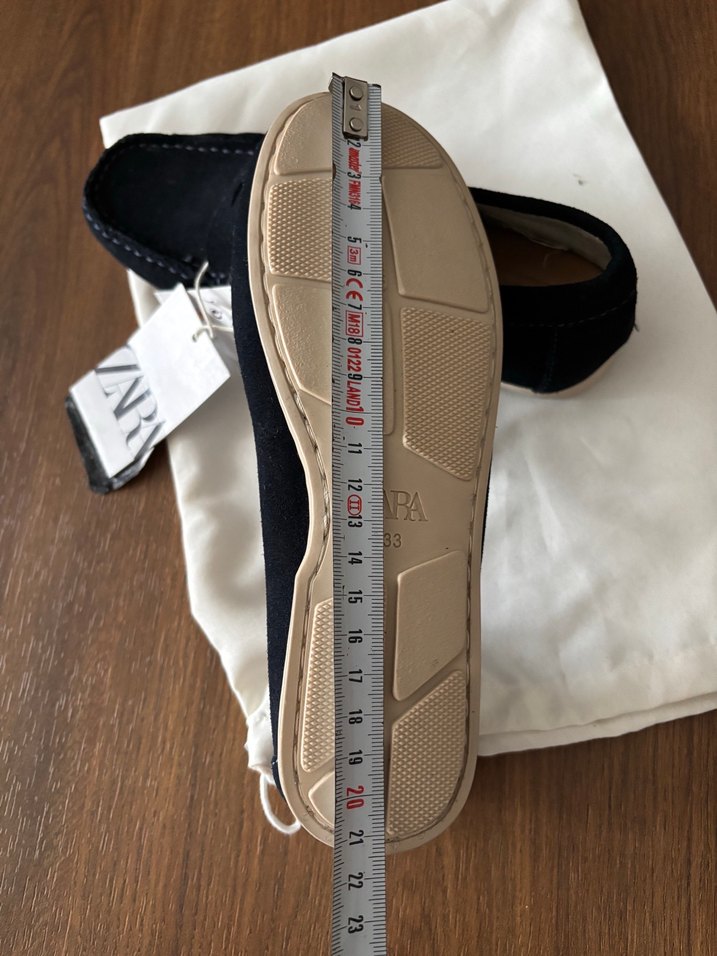 Zara marka Lacivert Süet Erkek Loafer - Görsel 5