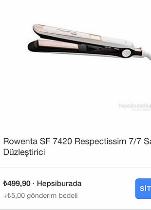 Rowenta saç düzleştiricisi