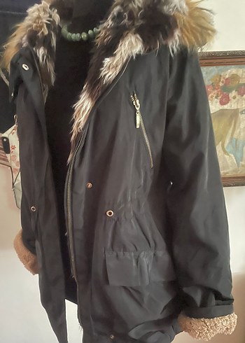 Kokosh Kahverengi Kürklü Midi Kadın Mont