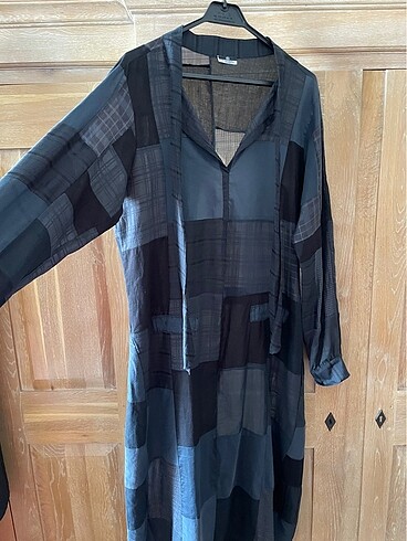 CB Made in italy İthal patchwork uzun elbise