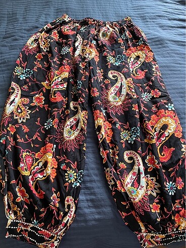 CB Made in italy Etnik desen bol pantolon