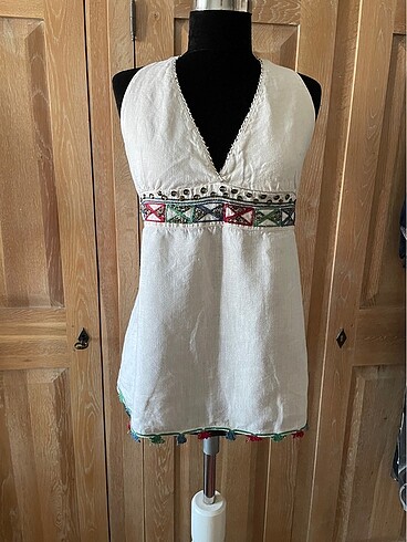Vintage keten bluz