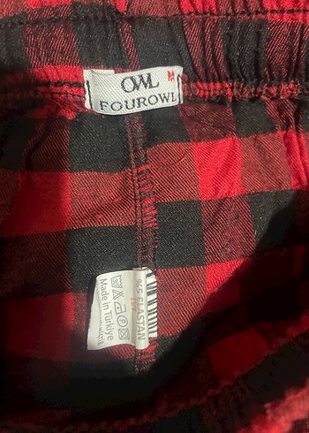 Kırmızı Ekose Rahat Pijama Altı - Görsel 5