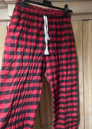 Kırmızı Ekose Rahat Pijama Altı - Görsel 3